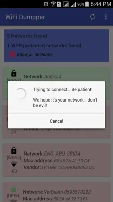 WiFi Dumpper ( WPS Connect )‏ android App screenshot 3