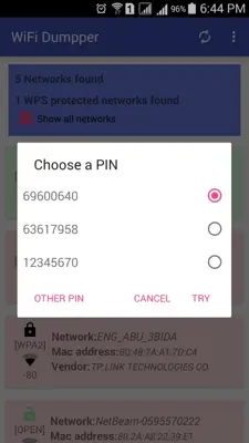 WiFi Dumpper ( WPS Connect )‏ android App screenshot 4